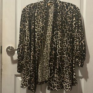 Ellen Tracy Leopard Blazer L